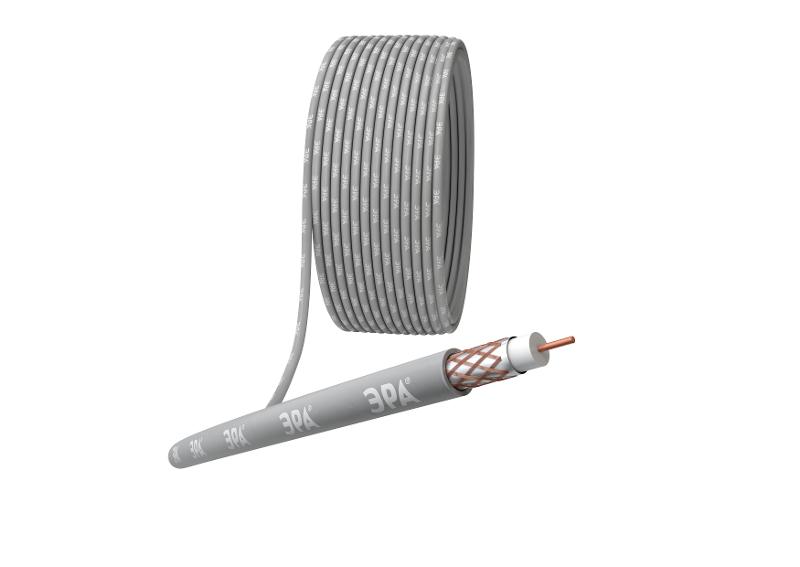 ЭРА Кабель коаксиальный RG-6U, 75 Ом, Cu/(оплётка Cu 64%), …