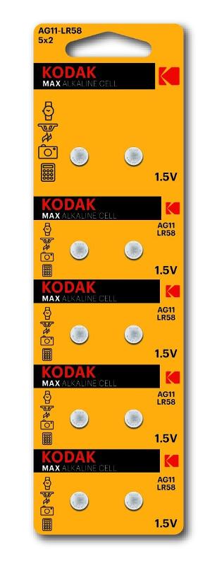 Батарейки  AG11 (361) LR721, LR58 [KAG11-10] MAX Button Cell (100/1000/98000)
