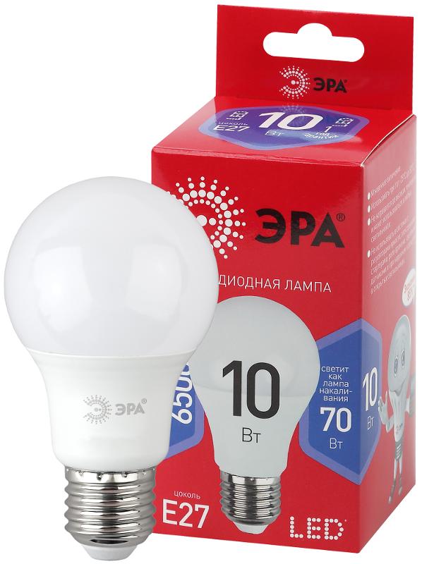 Лампа светодиодная ЭКО LED A60-10W-865-E27 R (диод, груша, 10Вт, хол, E27)