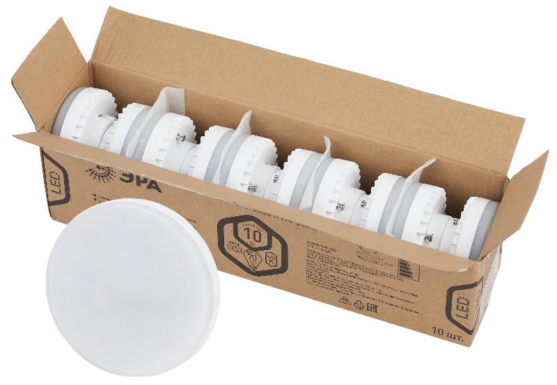 Лампа светодиодная RED LINE LED GX-10W-865-GX53 R (10-PACK) GX53 10Вт таблетка холодный дневной свет