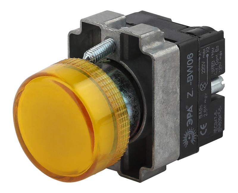 Индикатор LAY5-BU65 желтого цвета d22мм (20/200/8000)