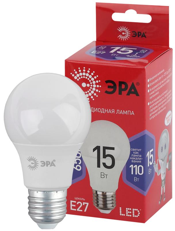 Лампа светодиодная ЭКО LED A60-15W-865-E27 R (диод, груша, 15Вт, хол, E27)