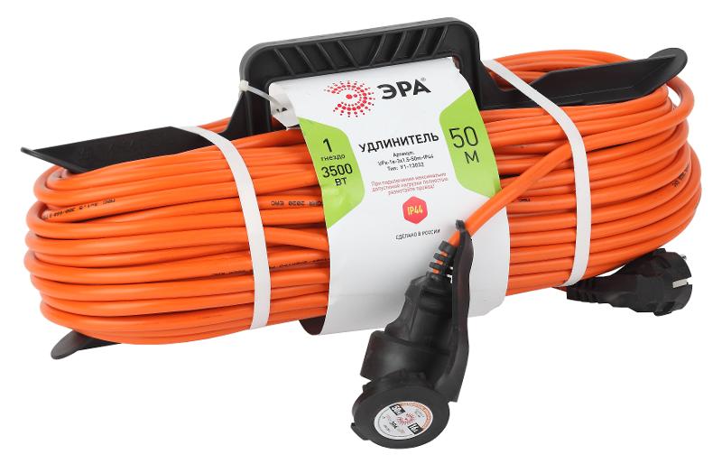 Удлинитель силовой ЭРА UPx-1-3x1.5-50m-IP44 в бухте с/з 1 гн 50м ПВС 3х1.5