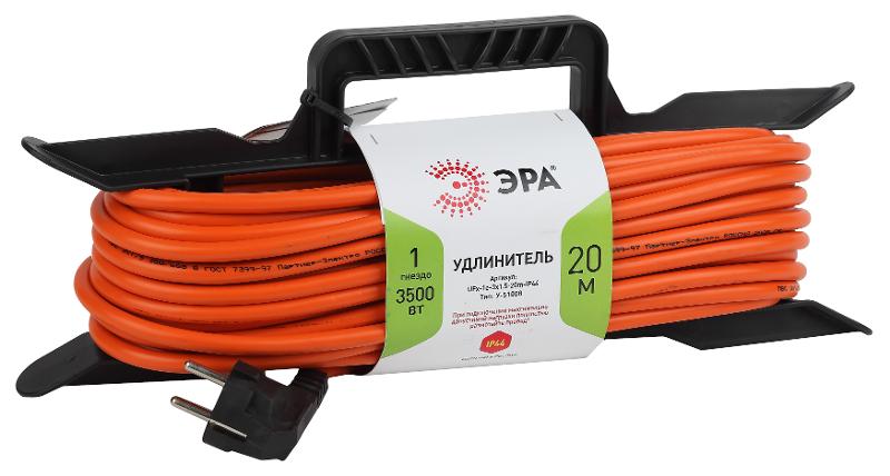Удлинитель силовой ЭРА UFx-1e-3x1.5-20m-IP44 на рамке c/з 1 гн 20м ПВС 3x1.5
