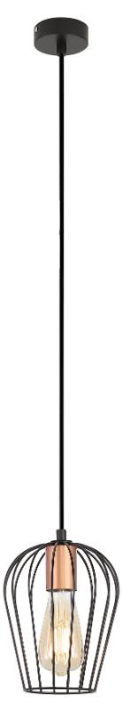 Светильник подвесной (подвес) Atena 5063-201 1 х E27 40 Вт лофт - кантри