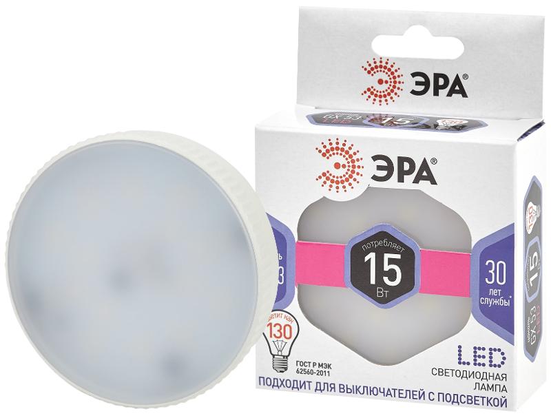 Лампа светодиодная LED GX-15W-860-GX53 (диод, таблетка, 15Вт, хол, GX53) (10/100/4200)