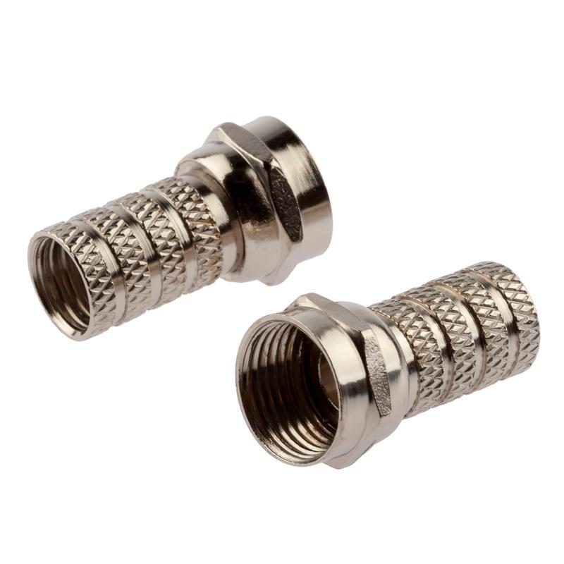 RS-F-6-2  F-разъем RG-6, simple (ПАКЕТ 2 ШТ.) (50/4000/96000)