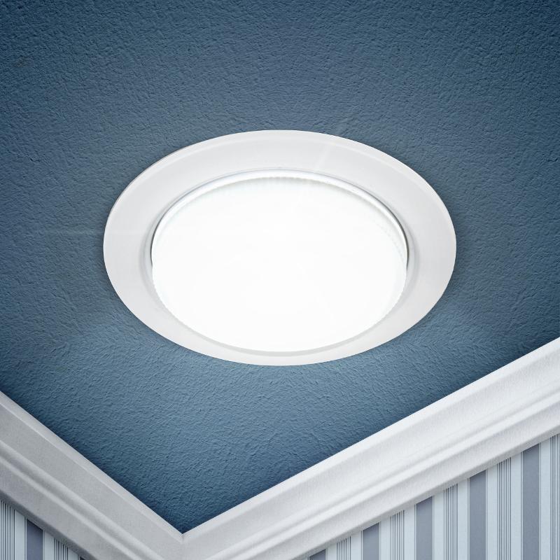 Светильник встраиваемый точечный под лампу GX53 KL70 WH /1 тонкий , 220V, 13W, белый