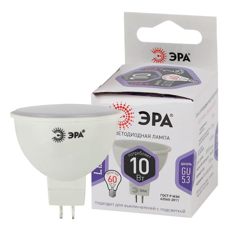 Лампа светодиодная LED MR16-10W-860-GU5.3 (диод, софит, 10Вт, холод, GU5.3) (10/100/6000)