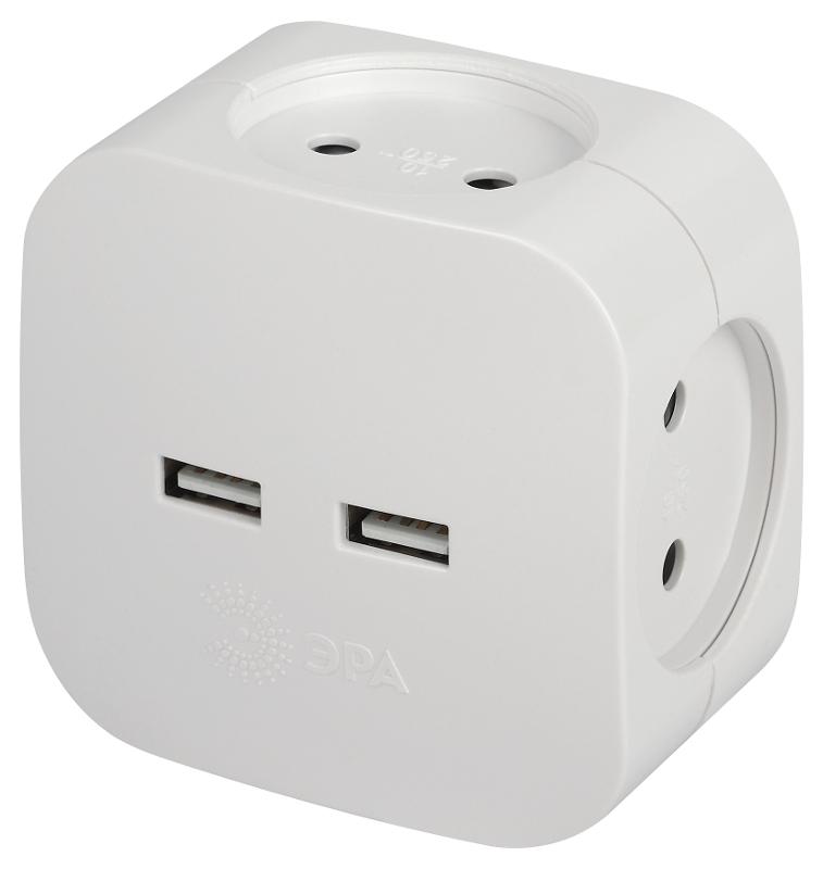 Разветвитель электрический ЭРА SP-4-USB…