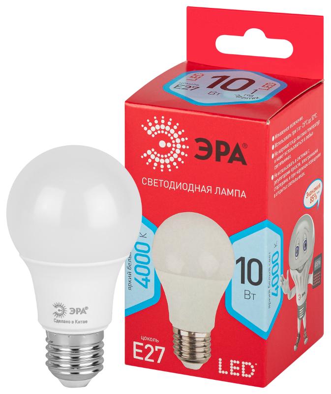Лампа светодиодная LED A60-10W-840-E27 R (диод, груша, 10Вт, нейтр, E27) (10/100/2000)