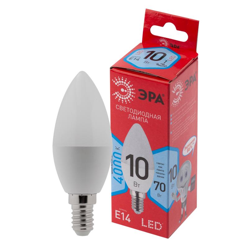 Лампа светодиодная LED B35-10W-840-E14 R (диод, свеча, 10Вт, нейтр, E14) (10/100/3500)