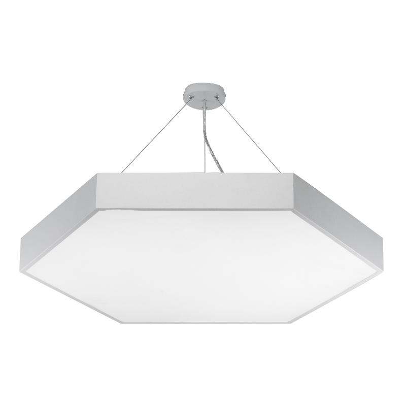 Светильник светодиодный Geometria Hexagon SPO-122-W-40K-066 66Вт 4000К 4800Лм IP40 800*800*80 белый подвесной