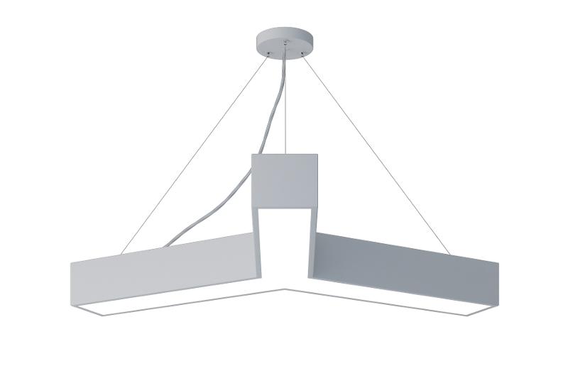 Светильник светодиодный Geometria Igrek SPO-142-W-40K-044 44Вт 4000К 3000Лм IP40 800*800*80 белый подвесной