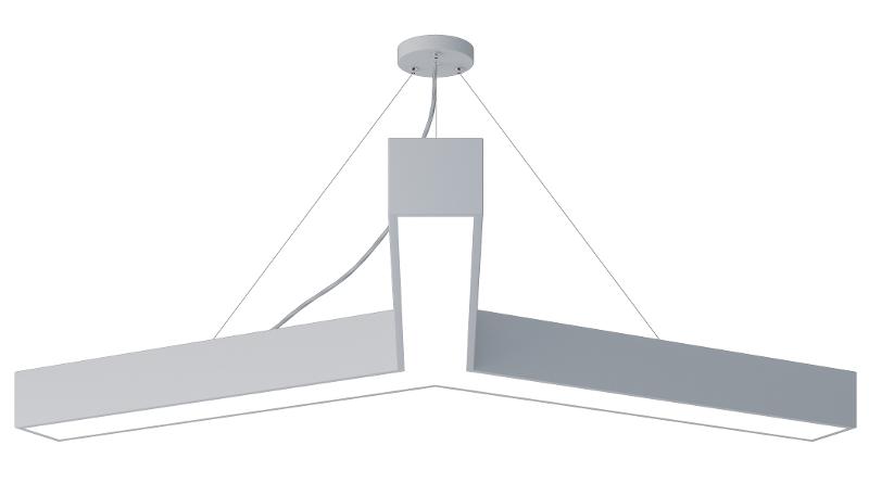 Светильник светодиодный Geometria Igrek SPO-144-W-40K-066 66Вт 4000К 4000Лм IP40 1200*1200*80 белый подвесной