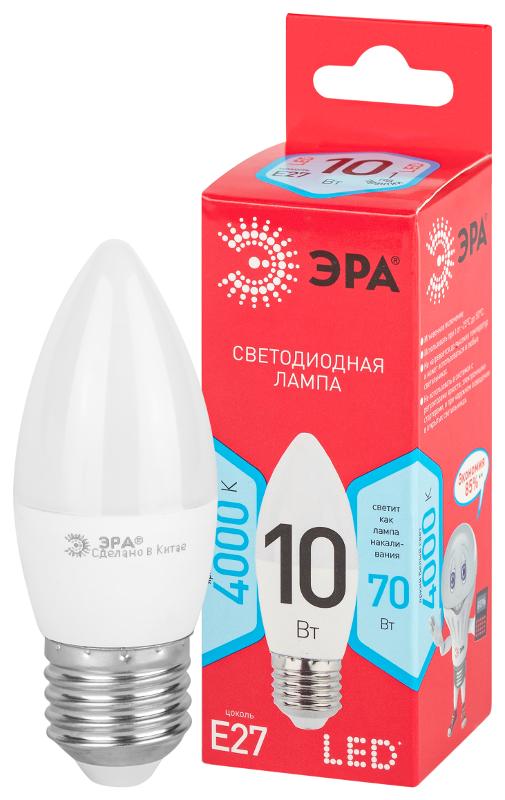 Лампа светодиодная RED LINE LED B35-10W-840-E27 R Е27 / E27 10 Вт свеча нейтральный белый свет