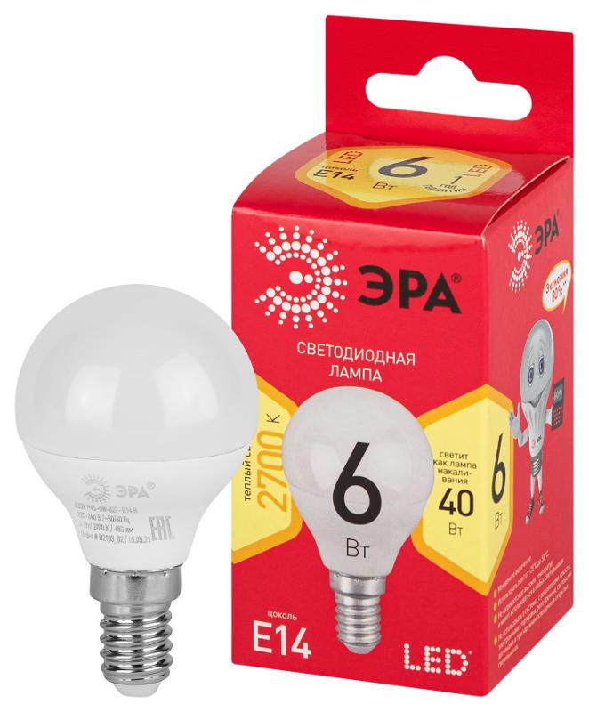 Лампа светодиодная RED LINE LED P45-6W-827-E14 R Е14 / E14 6 Вт теплый белый свет