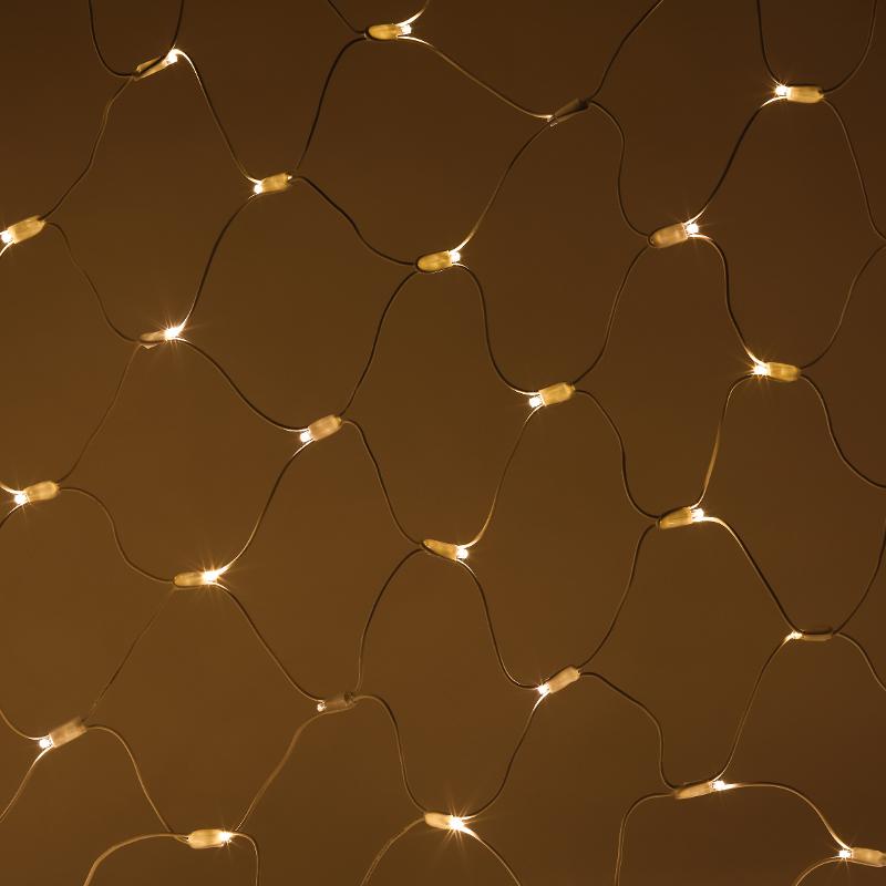 Светодиодная новогодняя гирлянда ERAPS-SK2 сеть 1,5x2 м тёплый белый свет 150 LED