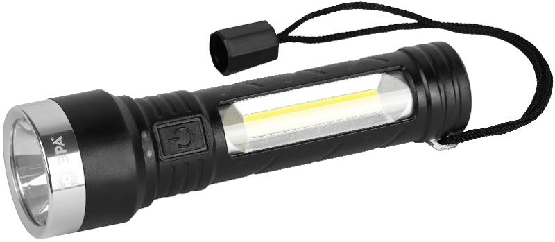 Фонарь светодиодный UA-501 универсальный, аккумуляторный, COB+LED, 5 Вт, резина