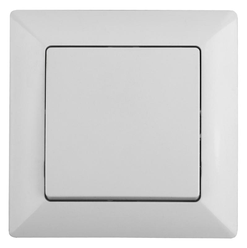 Кнопка  Solo 4-109-01 включения 10А-250В, IP20, СУ, белый