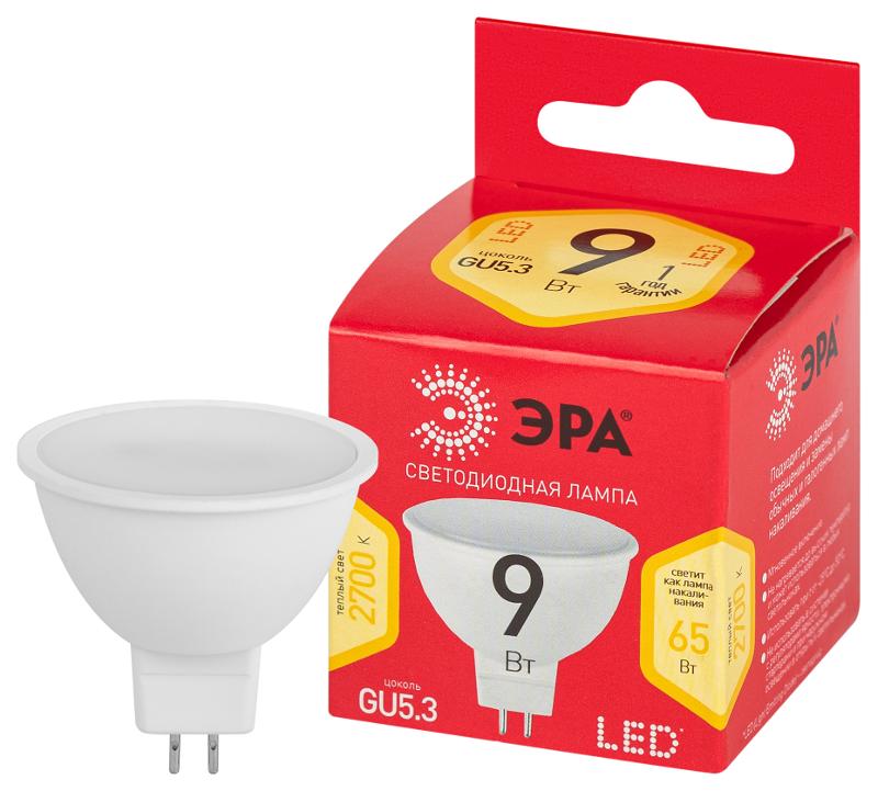 Лампа светодиодная RED LINE LED LED MR16-9W-827-GU5.3 R 9 Вт софит теплый белый свет
