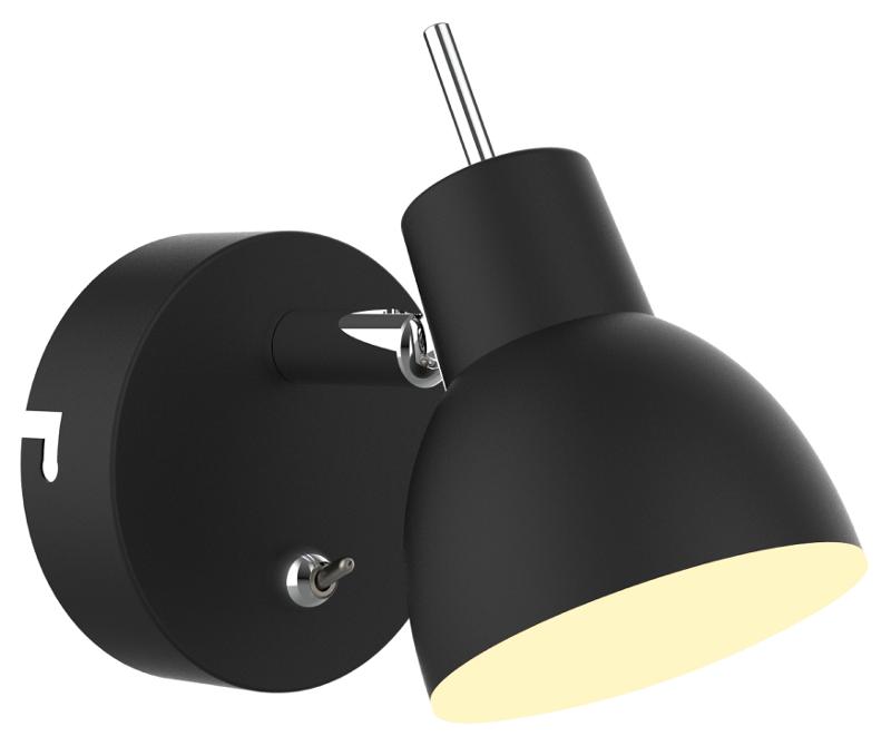Светильник настенно-потолочный спот Renata 6158-703 светодиодный BK LED 1 х 4 Вт 3200К поворотный с выключателем