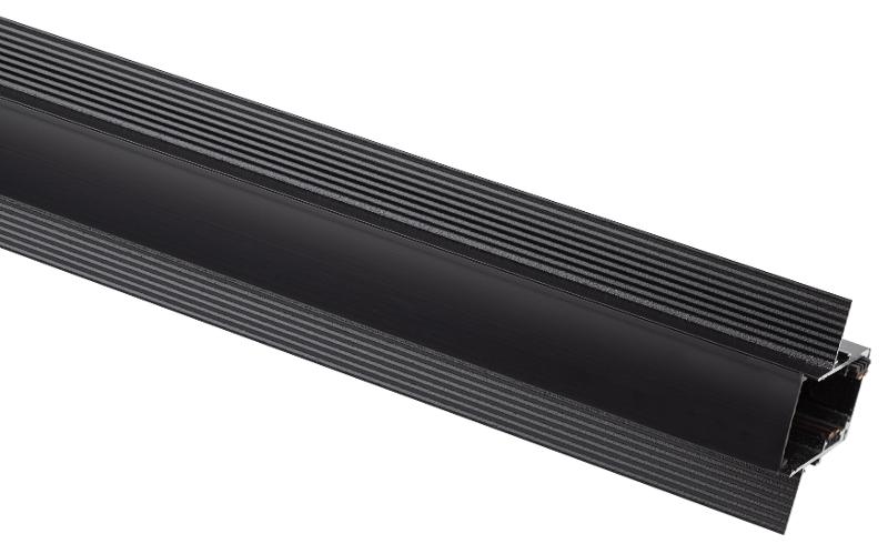 Магнитный трековый шинопровод TRM-R20-100B встраиваемый NOVA 1м 48V черный