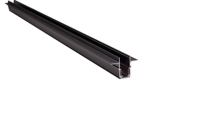 Магнитный трековый шинопровод TRM-R20-300B встраиваемый NOVA 3м 48V черный