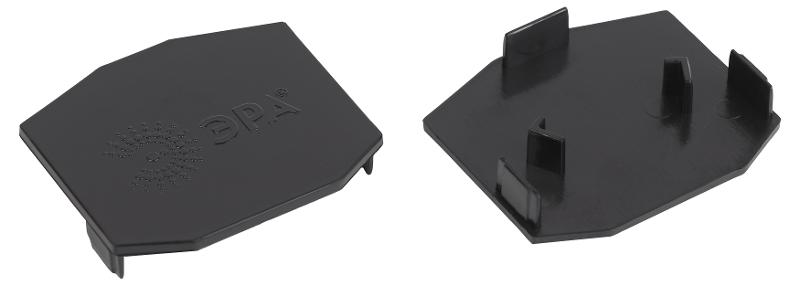 Заглушка торцевая для встраиваемого магнитного шинопровода TRM-PC20-EC-B  NOVA TRM-PC20