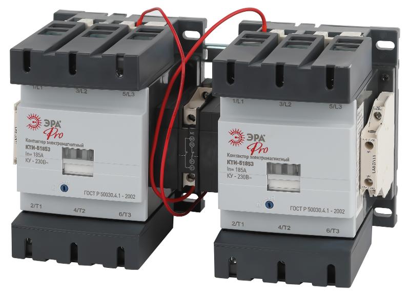 Контактор КТИ-51853 реверс PRO KKT53-185-230-10-E 185А 230В/АС3