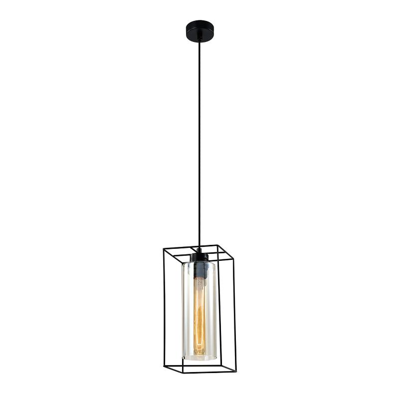 Светильник подвесной (подвес) Luna 5148-201 1 х Е27 40Вт черный лофт - кантри потолочный