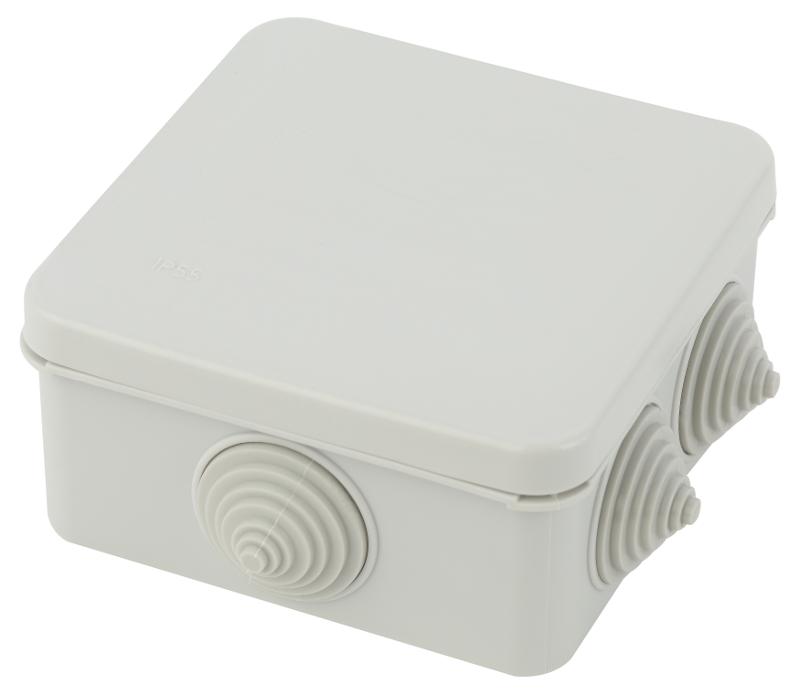 Распаячная коробка ЭРА KORz-100-100-50-6gv о/у КОР 100х100х50мм крышка 6 сальника IP55