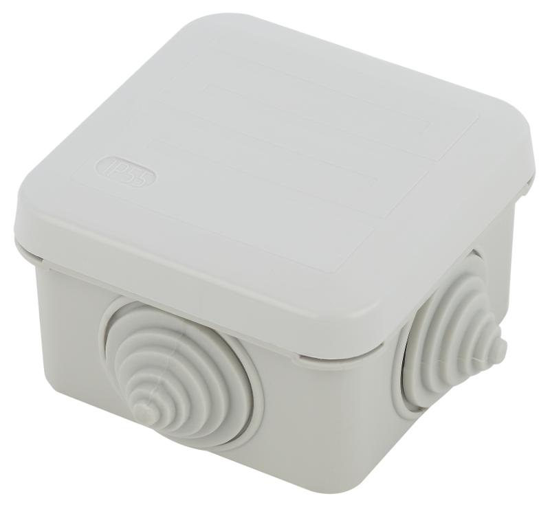 Распаячная коробка ЭРА KORz-70-70-40-4gv о/у 70х70х40мм крышка 4 сальника IP55