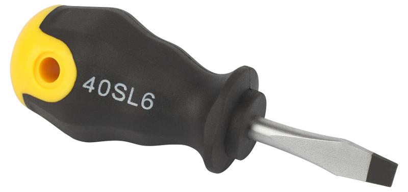 Отвертка SL 6х40 мм шлицевая двухкомпонентная рукоятка