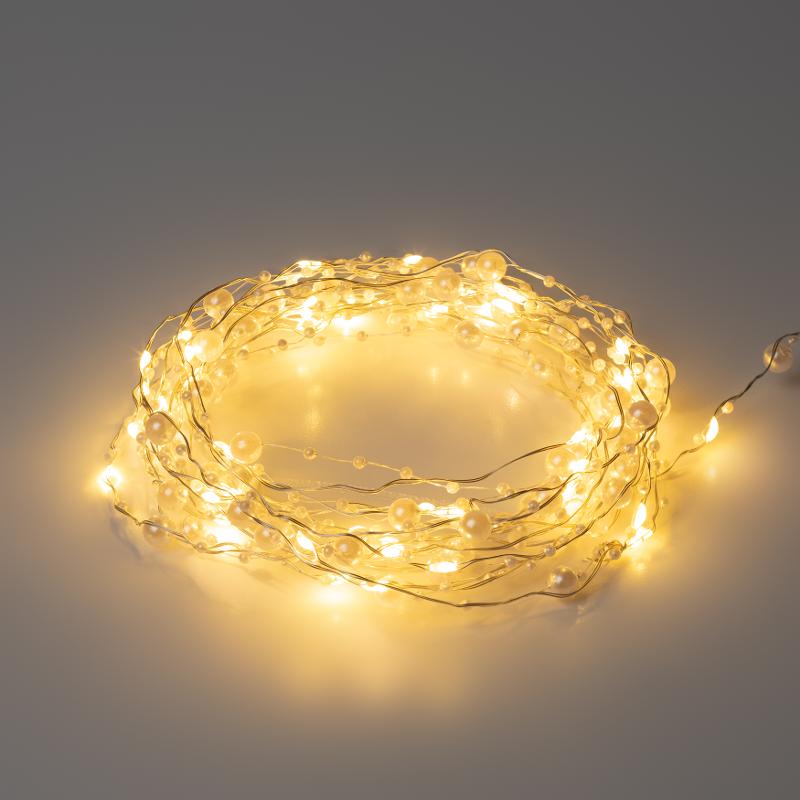 Гирлянда Нить ЕGNIG - ZH Жемчуг, 1,9 м, теплый свет, 20 LED, 3ААА, IP20