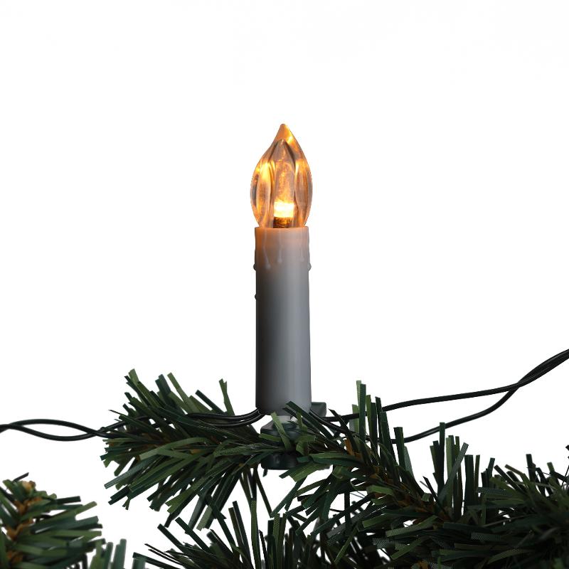 Гирлянда нить ЕGNIG - CAN Свечи, теплый белый, 3,8 м, 220 V, длина провода 1,5 м, 20 LED, IP20