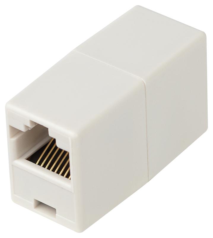 Проходной адаптер ЭРА тип RJ45-RJ45 категория 5е неэкранированный упаковка 1 шт.