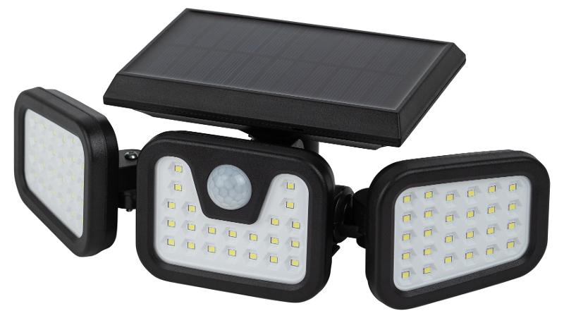 Фасадный светильник на солнечной батарее ERAFS012-05 с датчиком движения, 74 LED, 28,2*13*10,5 см