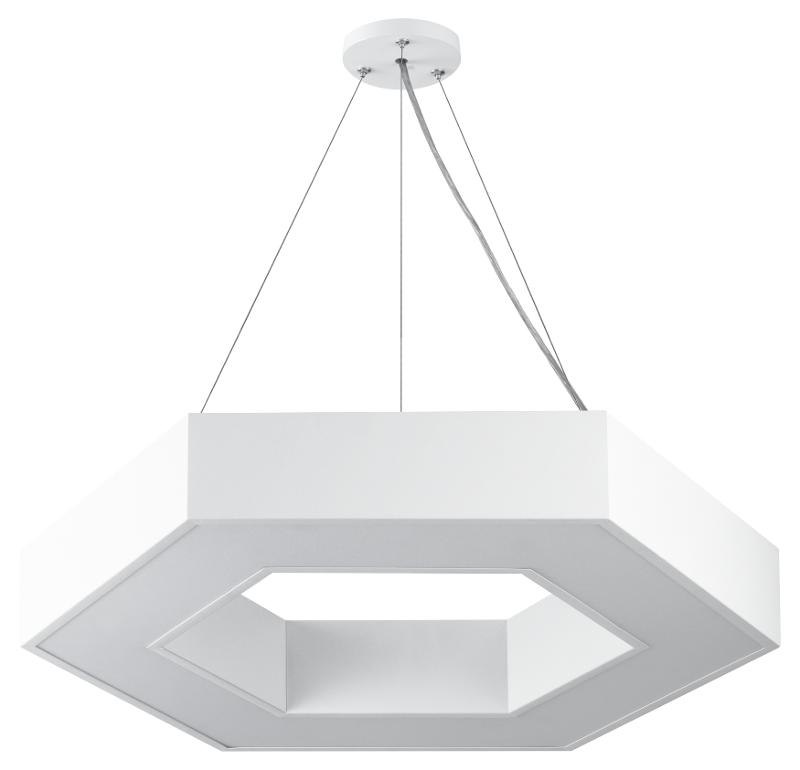 Светильник светодиодный Geometria SPO-124-W-40K-051 800*800*80 см 51Вт 4000К Белый корпус ЛТ