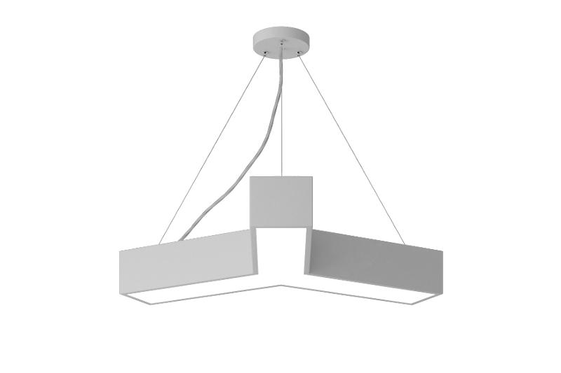 Светильник светодиодный Geometria Igrek SPO-141-W-40K-028 28Вт 4000K 1750Лм IP40 600*600*80 белый подвесной ЛТ
