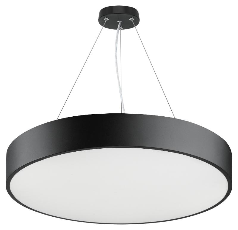 Светильник светодиодный Geometria Ring SPO-131-B-40K-045 45Вт 4000К 4000Лм IP40 600*600*80 черный подвесной ЛТ