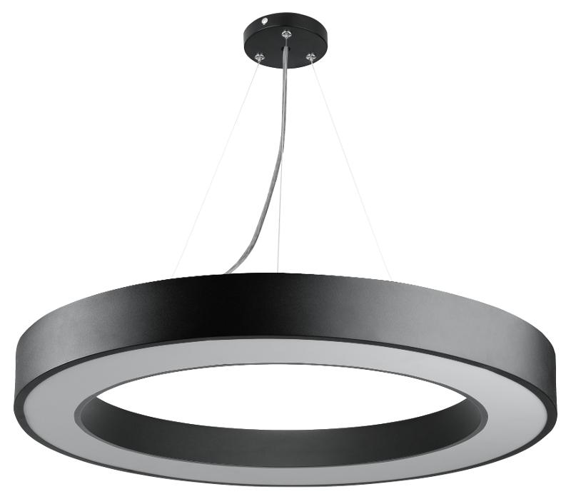 Светильник светодиодный Geometria Ring SPO-133-B-40K-045 45Вт 4000K 3200Лм IP40 600*600*80 черный подвесной ЛТ
