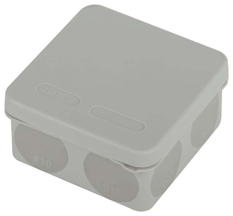 Распаячная коробка ЭРА KOR-80-80-40-9g-2MP двухкомпонентная безгалогенная атмосферостойкая 80х80х40мм прямой монтаж
