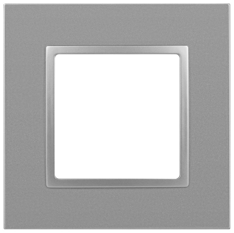 Рамка для розеток и выключателей Elegance 14-5011-03 Classic, на 1 пост, алюминий