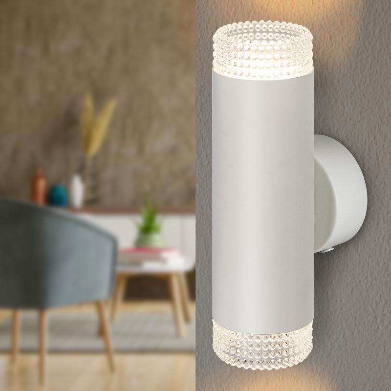 Светильник настенный  WL50 WH/TR 2*GU10 2*12Вт IP20 белый, прозрачный