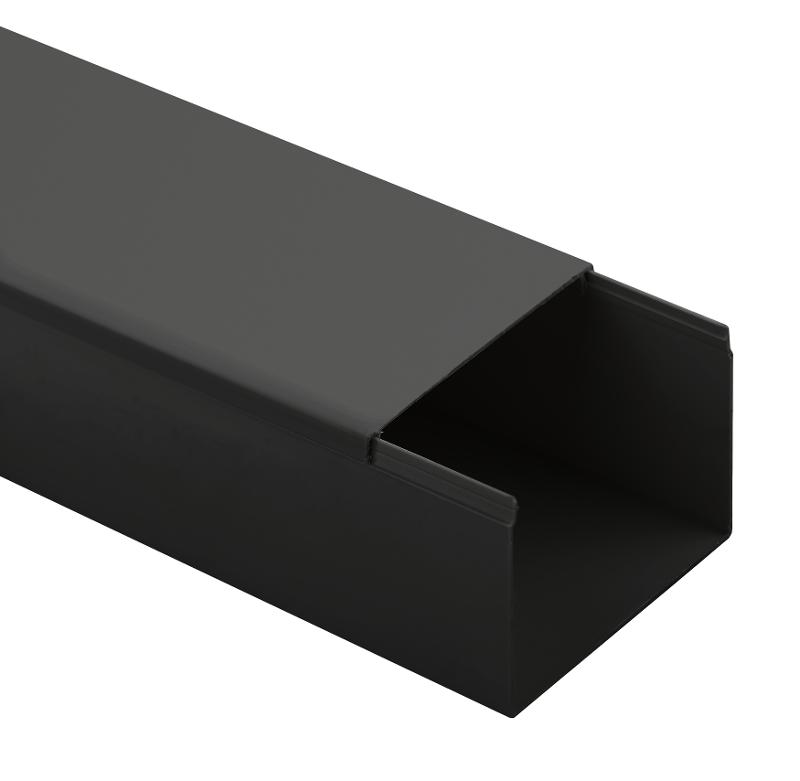 Кабель-канал ЭРА KK-B-80-40 80x40 черный 12м