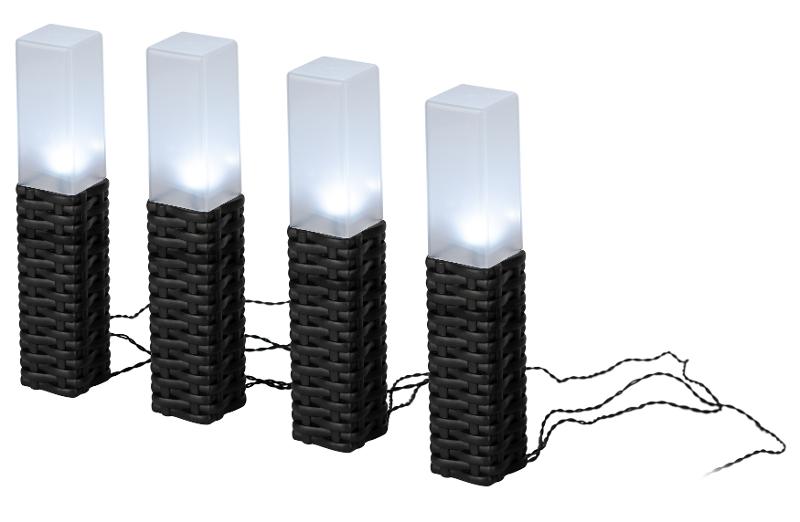 Светильник уличный  ERASF23-14 Ротанг на солнечной батарее высота 41 см 4 шт 4 LED