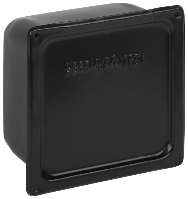 Коробка протяжная  Y-995-150-150-100-31 металлическая У-995 без уплотнителя 150х150х100мм черная IP31