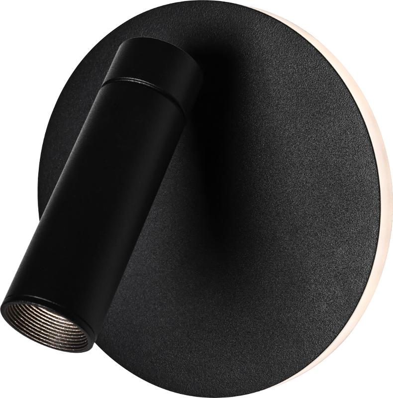 Подсветка декоративная настенная светодиодная  EDGAR WL55 BK для интерьера COB 5Вт/SMD 7Вт 4000К черный IP20