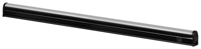 Линейный светодиодный светильник  LLED-01-08W-4000-B 8Вт 4000K L574мм с выключателем черный
